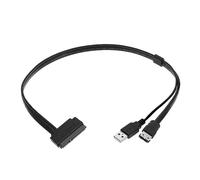 VGOL 22 Pin 2.5'' SATA to eSATA Data Hard Drive with USB Power Adapter Cable for 2.5 SATA HDD SSD BLU-RAY DVD CD-ROM Devices