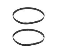 VGOL 2pcs 140XL 037 Timing Belt 70 Teeth 10mm Width Rubber Geared Cogged Belt Industrial Toothed Drive Belt 355mm Mechanical Replacement Belts Black