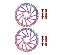 VGOL 2PCS Bicycle Disc Brake Rotor Stainless Steel Rust-Proof Bike Rotors with 12PCS M5 Screws for Most Bicycle Road Bike Mountain Bike 160mm