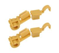 VGOL 2pcs Bonnet Stay Clip Front Hood Stay Clip Clamp Retainer Connect 1566322 Compatible with Ford KA Mk2 2008-2016 Replacement Parts Yellow Plastic