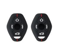 VGOL 2Pcs Car 3 Button Key Remote Fob Silicone Cover Compatible with BMW E46 E53 X3 E83 X3 E39 Serie 7 5 330i