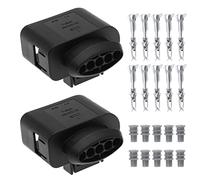 VGOL 2PCS Car 5 Pin Pre-Wired Pigtail Connector Plug 1J0973705 for Coil Map Air Temp Sensors Wiper Motors Oxygen Sensors Automotive Replacement Parts