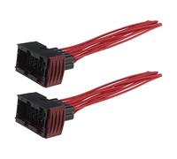 VGOL 2PCS Car Headlight Socket Wiring Harness Loom 10 Pin Repair Lamp Harness Connector Plug Cable Socket Automotive Headlight Assemblies