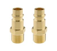 VGOL 2PCS Compressed Air Plug Nipples NW 7.2 with 1/4 Inch External Thread for Compressed Air Connection Air Hose Fittings Air Compressor Quick-Connect Male Plug