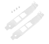 VGOL 2pcs Dual-Port Full Height Bracket 12CM with Screws Compatible with Intel X540-T2 Network Card Mounting Accessory Network Card Bracket