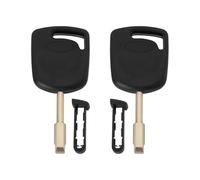 VGOL 2pcs FO21 Transponder Key Black Remote Key Blade Automobile Key Fob Blade Compatible with Ford Escort Fiesta Mondeo Transit