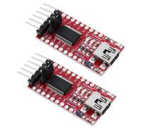 VGOL 2PCS FT232RL Adapter USB to Serial TTL Chip 43.3x17.9mm DTR RX TX VCC CTS GND Pin Compatible with A-rduino Breakout Module Mini Port Adapter Board