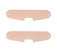 VGOL 2PCS Guitar Single Coil Pickups Base Plates Copper Plated Iron Bridge Pickup Mounting Baseplate Compatible with Fender Stratocaster
