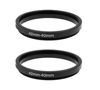 VGOL 2Pcs M42 to M40 Lens Adapter Ring M42 x 1mm Male to M40x 0.75mm Female Compatible with Mitutoyo BD Plan M40 0.75 Microscope