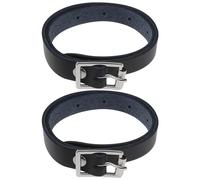 VGOL 2pcs PU Leather Riding Straps PU Leather Spur Strap Adjustable Stainless Steel Buckle Spur Strap for Riding Stables Equestrian Competitions Daily Practice
