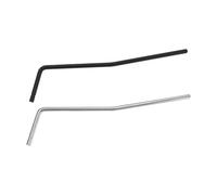 VGOL 2pcs Push-in Vibrato Arms 5mm Diameter, 178mm Length, Compatible with Wilkinson Vibrato Bridge for Electric Guitar, Black and Silver
