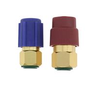 VGOL 2Pcs R12 to R134A Adapter Low Side & High Side Conversion Adapter R12 to R134A Retro Connector Compatible with Most of Vehicles