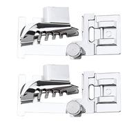 VGOL 2PCS Sewing Machine Presser Feet Binder Foot Adjustable Metal Tape Bias Fabric Binding Binder Foot for Most Low Shank Snap-On Household Sewing Machines