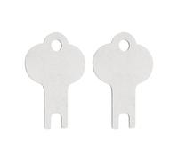 VGOL 2Pcs Upgraded Key Paper Towel and Toilet Paper Dispenser Replacement Key Compatible with Oasis Creations TP334 TP334W Silver