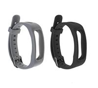 VGOL 2Pcs Watch Strap Replacement Compatible with Huawei Honor Band 3e/4e TPU Adjustable Watch Band Waterproof Wrist Strap 150~220mm Black Grey