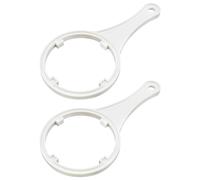VGOL 2pcs Water Purifier Cartridge Wrench Plastic Filter System Housing Wrench Replacement Tool Suitable for 10 Inch Filter Bottle Opener White