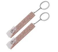 VGOL 2x Card Grabbers Credit Card Puller Keychain For Long Nails Key Ring With Eye-Catching Colour Acrylic Debit Bank Card Grabber Fit For Wallets Pocket, Rose gold