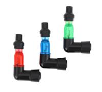 VGOL 3 Pack LED Flashing Spark Plug Caps Red Green Blue Fits Standard Spark Plugs for Dirt Bike Electric Motorcycle
