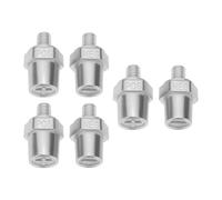 VGOL 3 Pairs M8 Thread Male Zinc Battery Terminal Connectors Charging Posts Adapter Positive Negative for Battery Extension and Charging Car Boats