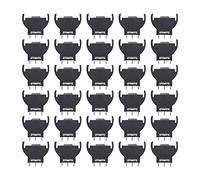 VGOL 30pcs CR2032 CR2025 CR2016 Battery Holder Coin Cell Button Socket Holder Case Vertical Coin Cell Button Battery Case with 3 Pin Dip Type Black