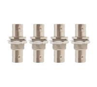 VGOL 4 Pcs BNC Female to Female Panel Mount Coax Adapter BNC Coupler for CCTV Security Camera System Extension Cable Wifi Radios