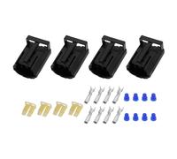 VGOL 4 Sets Automotive Lighting Connector Plug Kit 2 Way Female Connector Plug Kit Compatible with Land Rover Defender NAS Lamp Light