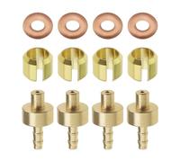 VGOL 4 Sets Bicycle Brake Olive Insert Compatible with Hope Brake Hoses Mountain Bike Disc Brake Olive and Insert Pack Brake Line Olive Connector Insert Replacement