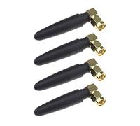 VGOL 4Pcs 2.4Ghz WiFi Bluetooth Antenna RP SMA Male Dual-Band WiFi Antenna Fit for 2400-2500MHz Wireless Modules Waterproof Bluetooth Antenna Glue Copper