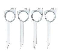 VGOL 4PCS Car Radio Removal Tool Release Keys Compatible with Transporter Octavia Ibiza Alhambra Leon Discovery TT A3 A4 A6 Head Unit CD Player Pin Stereo Tools