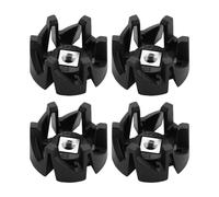VGOL 4Pcs Plastic Shaft Blade Foot Seat Replacement Juicer Gear Compatible with Philips HR2003 HR2004 HR2006 HR2024 HR2027 Mixer Black