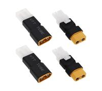 VGOL 4pcs XT60 to RC Male Female Connector Adapter Compatible with T-amiya Large Adapter for Lipo Battery Electrical Connectors Wired for Model Drone RC Quadcopter