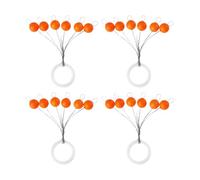 VGOL 4x Orange Surface Blob Floats, Bite Indicator for Fly Fishing Shallow Weedy Waters, 1# 6.5mm