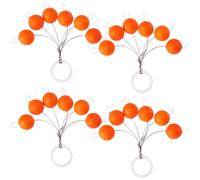 VGOL 4x Orange Surface Blob Floats, Bite Indicator for Fly Fishing Shallow Weedy Waters, 4# 12mm