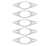 VGOL 5 Pcs 2.25 “ Inch 57mm Car Engine Exhaust Gasket Downpipe Flange With Two Bolt Holes Exhaust Manifold Gasket for Most Vehicles