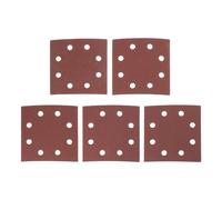 VGOL 50 Pre-Drilled Sanding Sheets with 8 Holes 115 x 115 mm Grit 40 60 80 100 and 120 for Wood Tiles and Concrete Floors Compatible with DeWalt DT3022 Red