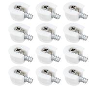 VGOL 50pcs 20mm Knock Down Cam Lock Three-in-one Cam Lock Furniture Fastener for Flat Pack Furniture and Kitchen Cabinets White