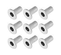 VGOL 50Pcs M6 Steel Extra Large Head Rivet Nuts for Fixing Plastic Interior Panels Fiberglass Car Body