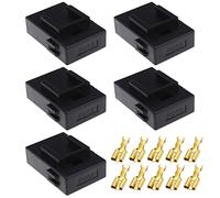 VGOL 5PCS Standard Blade Fuse Holder with Cover and Terminal for 4-6mm² Cable Size 12/24V Car Marine Auto Waterprof Fuse Holder