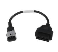 VGOL 6 Pin to OBDII 16 Pin Adapter Wires Compatible with SUZUKI Motorcycle Diagnostics OBD2 Fault Diagnostic Instruments Cord 33cm