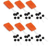 VGOL 6Pcs Naked Chod Rig Beads Replacement Nylon Wire Fixed Front Guide Beads Fishing Accessories Fit for Monofilament 0.3mm-0.5mm