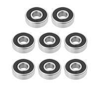 VGOL 8 Pcs 608-2RS 22mm Ceramic Skateboard Bearings Stainless Steel Shielded High Speed Wear Resistant for Skate Skateboard Wheel