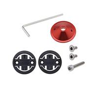 VGOL Bicycle Stem Top Cap Computer Mount Holder Kit 2 Types Bike Mount Insert Adapter Compatible with Garmin Edge 1000 820 810 Compatible With Bryton Rider R530 R330 Red