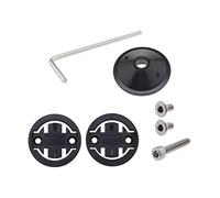 VGOL Bicycle Stem Top Cap Computer Mount Holder Kit 2 Types Bike Mount Insert Adapter Compatible with Garmin Edge 1000 820 810 Compatible With Bryton Rider R530 R330 Black