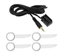 VGOL Car Audio Adapter AUX Cable 6000CD Compatible with Ford Focus/Mondeo/Fusion/Fiesta/Gala-xy/Transit with CD Removal Tool Keys
