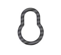 VGOL Carbon Fiber Accent Ring for Hazard Warning Lights And Central Locking System Compatible with Smart 453 ForTwo
