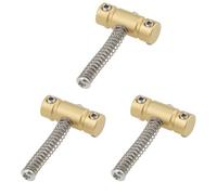 VGOL Compensated Brass Bridge Guitars Compatible with Fender Telecaster Tele Electric Guitars Pack of 3