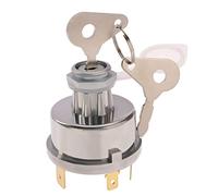 VGOL Ignition Starter Switch with 4 Position 6 Terminals 2 Keys Universal 12V 24V 15mm Mounting Hole Replacement for Car Tractor Agricultural & Plant Applications