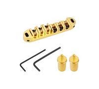 VGOL Locking Roller Bridge with Positioning Posts Compatible with Epiphone Les Paul Guitar(Gold)