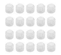 VGOL Pack of 100 M4 x 8 mm Hinge Dowels Plastic Expansion Dowels 3 mm White Hinge Dowel Inserts Accessories Replacement Part for Cabinet 8.8 x 8 mm