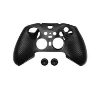 VGOL Soft Anti-Slip Silicone Case Cover with Thumb Grip Caps Compatible with Xbox Elite Wireless Controller Series 2, Soft Rubber Skin Protector, Black